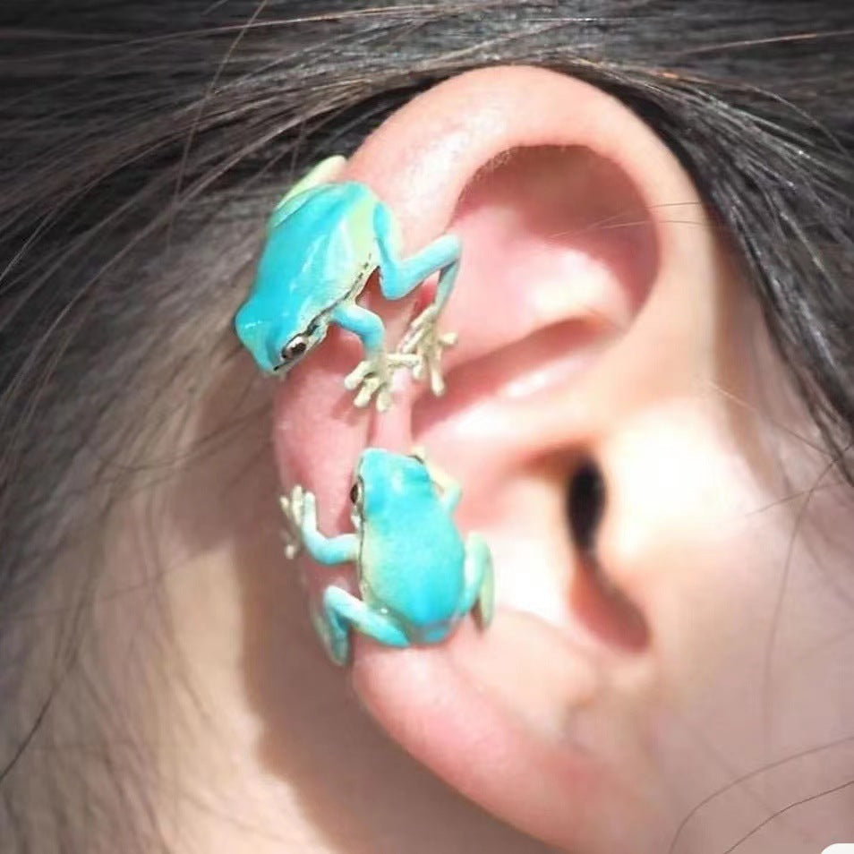 New European And American-style Frog Earrings For Women