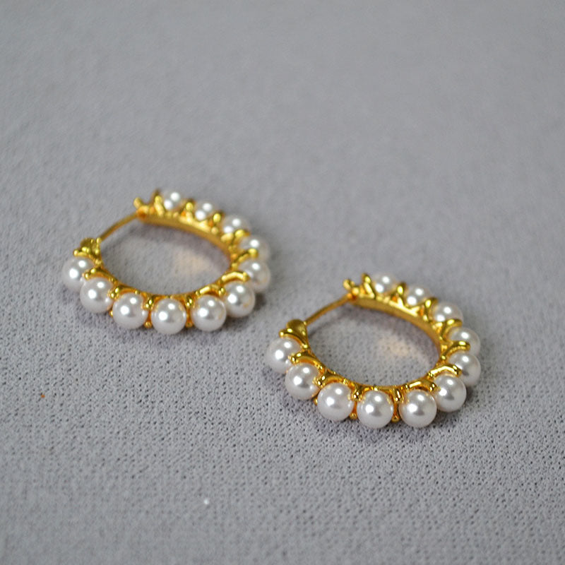 French-style Elegant Versatile And Sophisticated Gold-plated Earrings