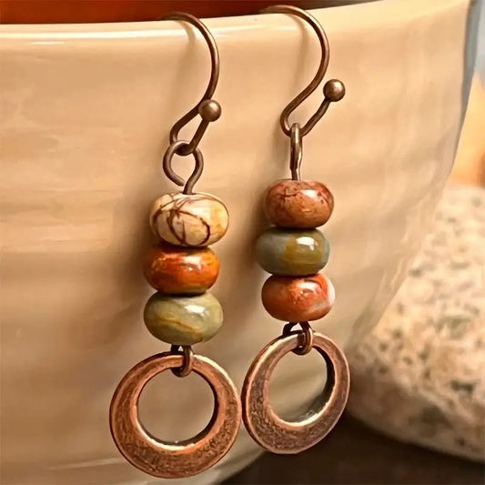 Fashionable Minimalist Retro Style Alloy Earrings