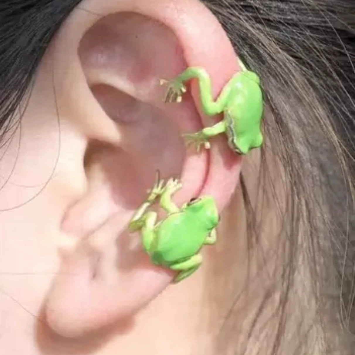 New European And American-style Frog Earrings For Women
