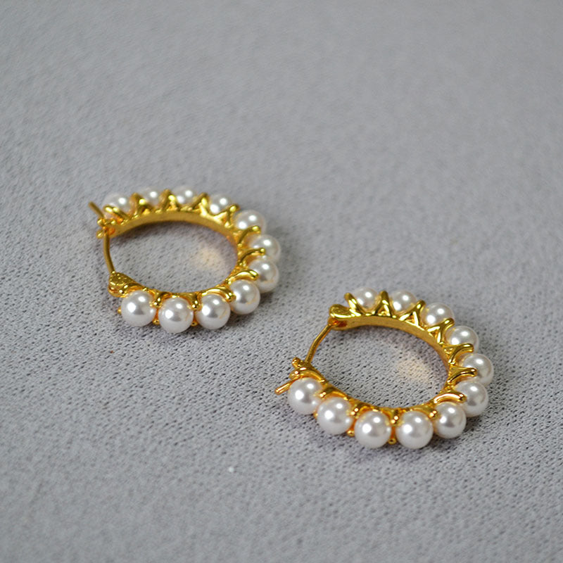 French-style Elegant Versatile And Sophisticated Gold-plated Earrings