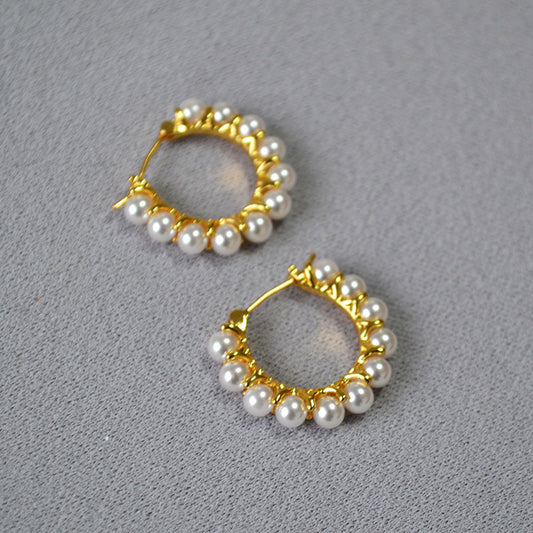 French-style Elegant Versatile And Sophisticated Gold-plated Earrings