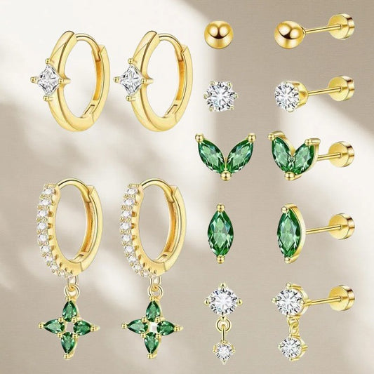 Stylish Zircon-Encrusted Luxury Earrings For Women With A Sophisticated Look