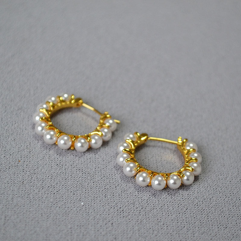French-style Elegant Versatile And Sophisticated Gold-plated Earrings
